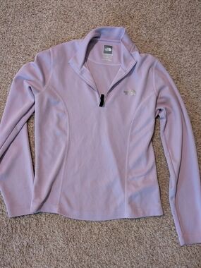 The North Face Light Lavender Quarter-Zip Pullover